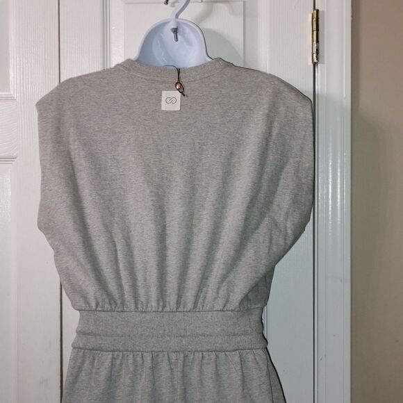 CALIA Women's Extended Shoulder Midi Dress Gray Sz S NWT - Picture 6 of 9